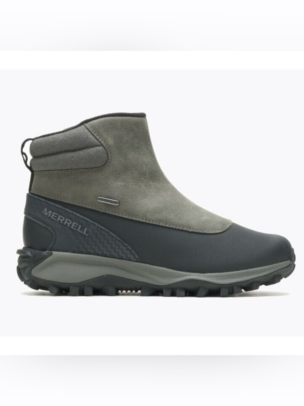 🆕 MERRELL Thermo Kiruna Waterproof Winter Boot Zipper GREEN Suede WOOL Womens 9